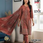 Heavy Karhai Embroidered 3 PCS Unstitched Suit for Women