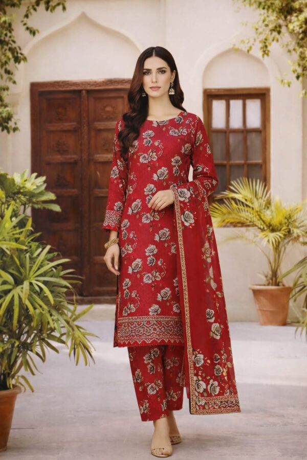 EMBROIDERED khadder 3 PCS (UNSTITCHED)
