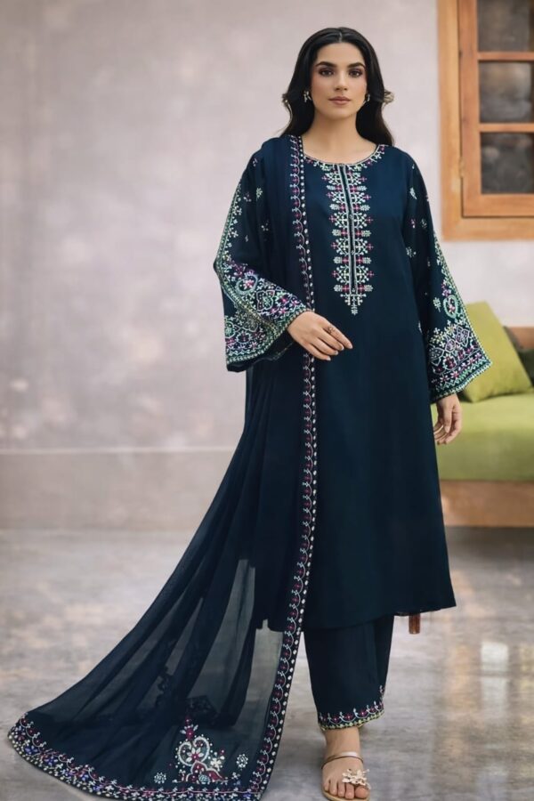 EMBROIDERED Danak 3 PCS (UNSTITCHED)